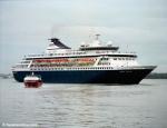 ID 1353 CROWN ODYSSEY (1988/34242grt/IMO 8506294, ex-NORWEGIAN CROWN, built as CROWN ODYSSEY. Renamed NORWEGIAN CROWN in 2003), Auckland, NZ. She was renamed BALMORAL in 2007 following acquisition by Fred...